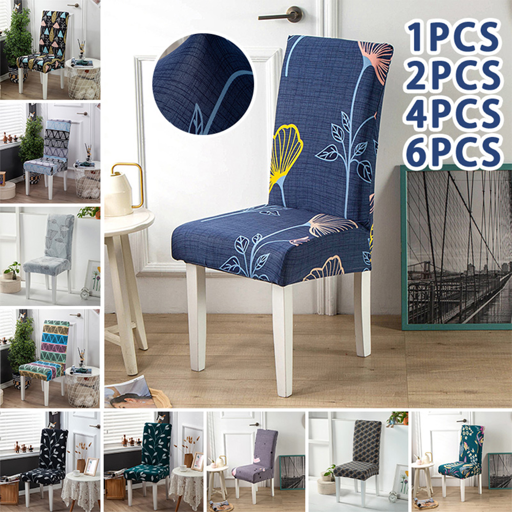 Details about / 1pcs Spandex Stretch Dining Chair Seat Covers Wedding Banquet Party Decor US